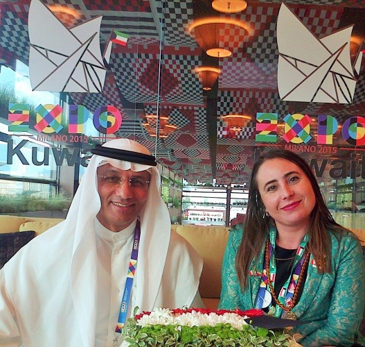 Mazen Ali Alansari Dir Pad Kuwait e Chiara Masini